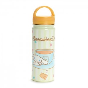 Beige Hello Kitty Cinnamoroll Café Stainless Steel Water Bottle | NZ_HK28833