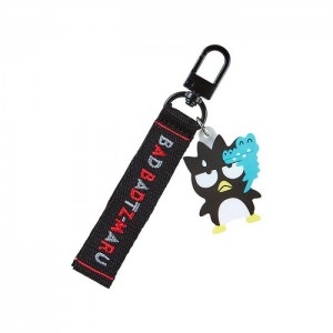 Black Hello Kitty Badtz-maru Logo Keychain (Sanrio Character Award Series) | NZ_HK73894