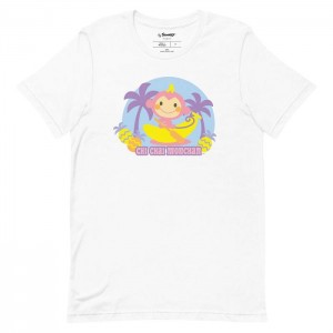 Black Hello Kitty Chi Chai Monchan Banana Boat Tee | NZ_HK91770