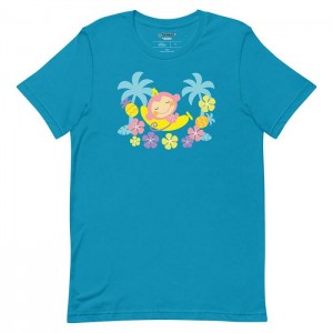 Black Hello Kitty Chi Chai Monchan Tropical Paradise Tee | NZ_HK35896