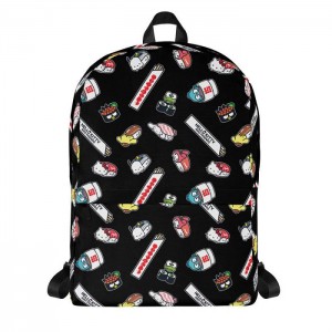 Black Hello Kitty Hello Kitty and Friends Sushi Time All-over Print | NZ_HK85336