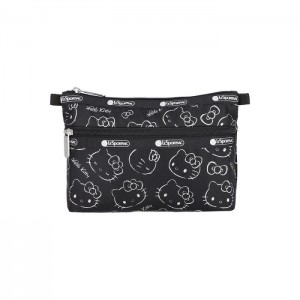 Black Hello Kitty Hello Kitty x LeSportsac Cosmetic Clutch (I Am A Star) | NZ_HK62616