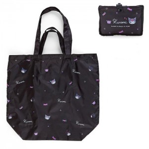 Black Hello Kitty Kuromi All-Over Print Reusable Tote Bag | NZ_HK87530