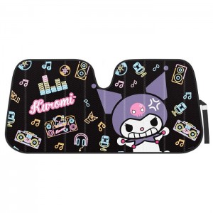 Black Hello Kitty Kuromi Car Sun Shade (Neon Party) | NZ_HK33537