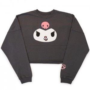 Black Hello Kitty Kuromi JapanLA Cropped Spirit Jersey | NZ_HK32272