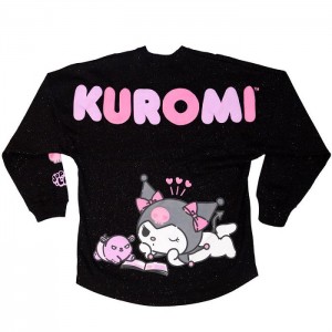 Black Hello Kitty Kuromi JapanLA Glitter Spirit Jersey | NZ_HK20578