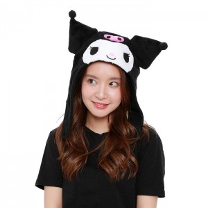 Black Hello Kitty Kuromi Kigurumi Hat | NZ_HK31279
