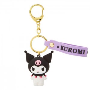 Black Hello Kitty Kuromi Signature Keychain | NZ_HK62605