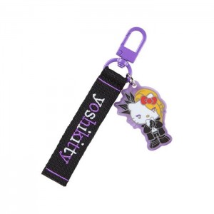 Black Hello Kitty Yoshikitty Logo Keychain (Sanrio Character Award Series) | NZ_HK82543