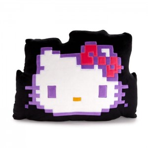 Black / Pink Hello Kitty Hello Kitty Face Plush (Retro Pixel Series) | NZ_HK27213