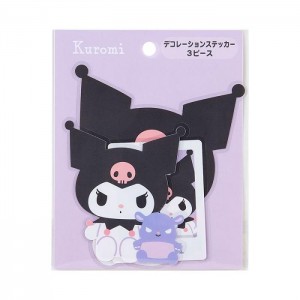 Black / Purple Hello Kitty Kuromi 3-pc Dress Your Tech Sticker Set | NZ_HK58484