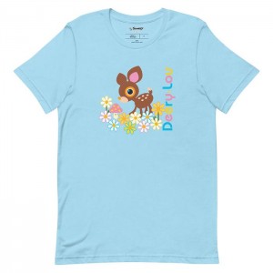 Black / White / Blue Hello Kitty Deery-Lou Floral Meadow Tee | NZ_HK90780