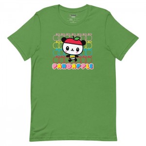 Black / White / Blue / Green Hello Kitty Pandapple Apple Fever Tee | NZ_HK24897