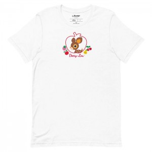 Black / White / Grey Hello Kitty Deery-Lou Sweet Apple Tee | NZ_HK34816