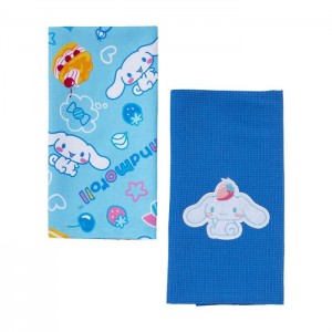 Blue Hello Kitty Cinnamoroll Berry Sweets 2-Pc Kitchen Towel Set | NZ_HK84000
