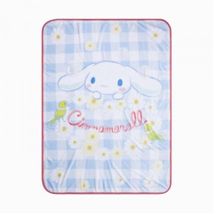 Blue Hello Kitty Cinnamoroll Blue Gingham Throw Blanket | NZ_HK82111