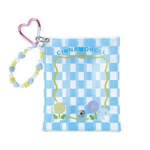 Blue Hello Kitty Cinnamoroll Clear Snap Mini Pouch (Pastel Check Series) | NZ_HK91262