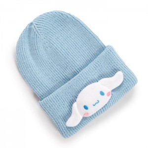 Blue Hello Kitty Cinnamoroll Knit Mascot Beanie | NZ_HK14135