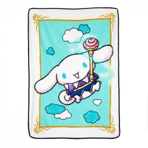 Blue Hello Kitty Cinnamoroll Magic Wand Throw Blanket | NZ_HK71780