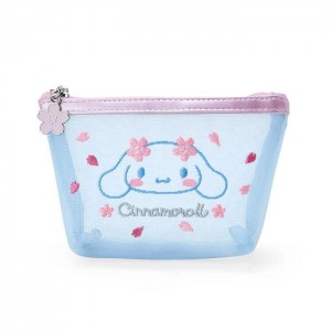 Blue Hello Kitty Cinnamoroll Mesh Zipper (Pink Sakura Series) | NZ_HK14982