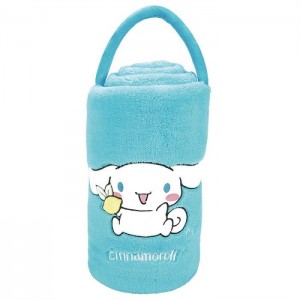 Blue Hello Kitty Cinnamoroll SnowThrow Travel Blanket | NZ_HK15450