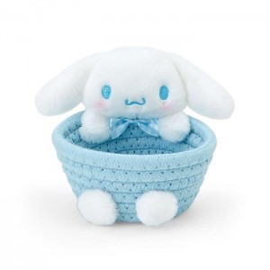 Blue Hello Kitty Cinnamoroll Woven Rope Storage Basket (Multi) | NZ_HK50972