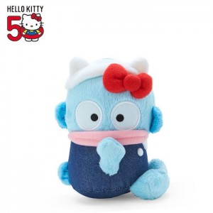 Blue Hello Kitty Hangyodon Mascot Keychain Plush (Hello, Everyone! Series) | NZ_HK67122