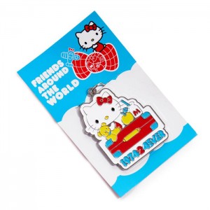 Blue Hello Kitty Hello Kitty Friends Around The World 45th Anniversary Enamel Keychain | NZ_HK69050