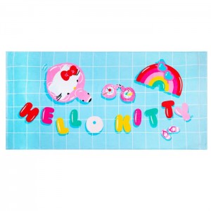 Blue Hello Kitty Hello Kitty Poolside Chill Beach Towel | NZ_HK48812