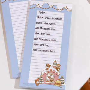 Blue Hello Kitty Hello Kitty and Friends x Erin Condren Holiday List Notepad 2-Piece Set | NZ_HK90378