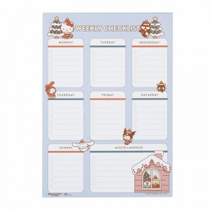 Blue Hello Kitty Hello Kitty and Friends x Erin Condren Holiday Checklist Notepad | NZ_HK85462