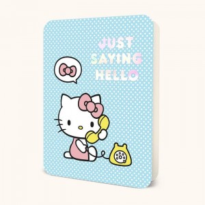 Blue Hello Kitty Hello Kitty x Studio Oh! Just Saying Hello Deluxe Greeting Card | NZ_HK93351