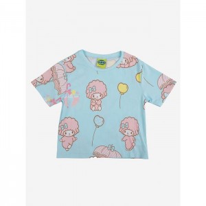 Blue Hello Kitty My Sweet Piano x Dumbgood Baby Tee | NZ_HK62846