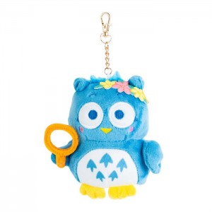 Blue Hello Kitty PataPataPeppy Plush Mascot Keychain (Flower Power Series) | NZ_HK68686