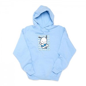 Blue Hello Kitty Pochacco Watashi Wa Unisex Hoodie | NZ_HK62456