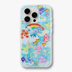 Blue Multicolor Hello Kitty Hello Kitty and Friends x Care Bears iPhone Case | NZ_HK11057