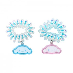 Blue / Pink Hello Kitty Cinnamoroll Spiral Hair Ties (Set of 2) | NZ_HK34670