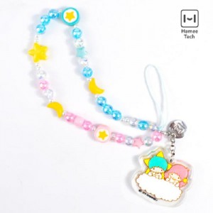 Blue / Pink Hello Kitty LittleTwinStars Beaded Charm Mobile Phone Wrist Strap | NZ_HK10934
