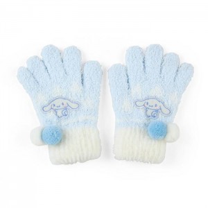Blue / White Hello Kitty Cinnamoroll Kids Cozy Gloves | NZ_HK61957