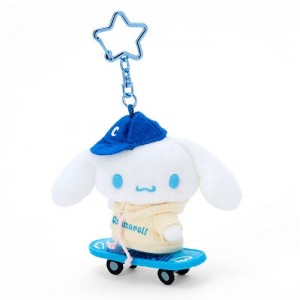 Blue / White Hello Kitty Cinnamoroll Plush Mascot Keychain (Sk8r Squad Series) | NZ_HK15998
