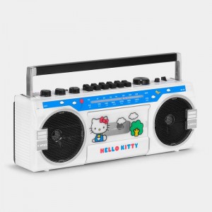 Blue / White Hello Kitty Hello Kitty Classic BX-85 Bluetooth Cassette Player Boombox | NZ_HK83751