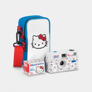 Blue / White Hello Kitty Hello Kitty Classic FC-11 35mm Camera Bag and Film Gift Box | NZ_HK17602