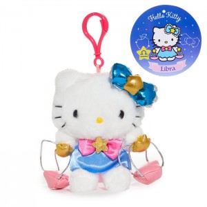 Blue / White Hello Kitty Hello Kitty Libra Mascot Clip (Zodiac Series) | NZ_HK71218