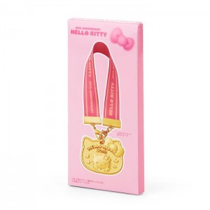 Gold Hello Kitty Hello Kitty 50th Anniv. Blind Box Mini-Medal Charm | NZ_HK18199