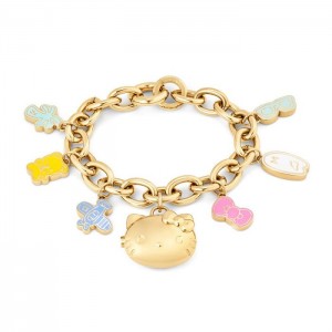 Gold Hello Kitty Hello Kitty x MVMT 50th Anniversary Charm Bracelet | NZ_HK98967
