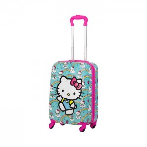 Green Hello Kitty Hello Kitty x FUL 21" Rainbows Kids Carry-on Luggage | NZ_HK22935
