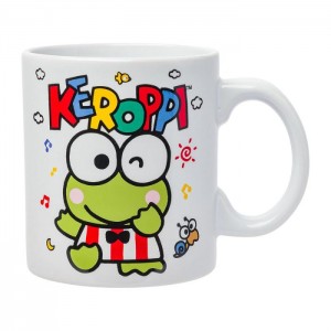Green Hello Kitty Keroppi All-Over Print Ceramic Mug (Winking) | NZ_HK79555