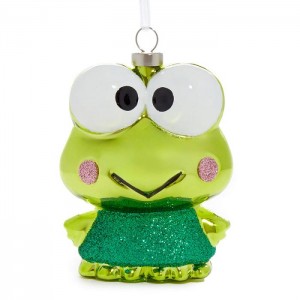 Green Hello Kitty Keroppi x Kat + Annie Glass Ornament | NZ_HK92703