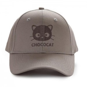 Grey Hello Kitty Chococat Embroidered Cap (Classic Cool Series) | NZ_HK11350