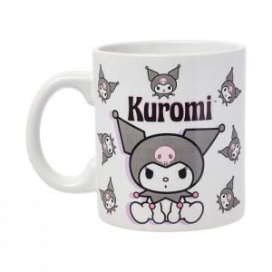 Grey Hello Kitty Kuromi All-Over Print Ceramic Mug (Poses) | NZ_HK80980